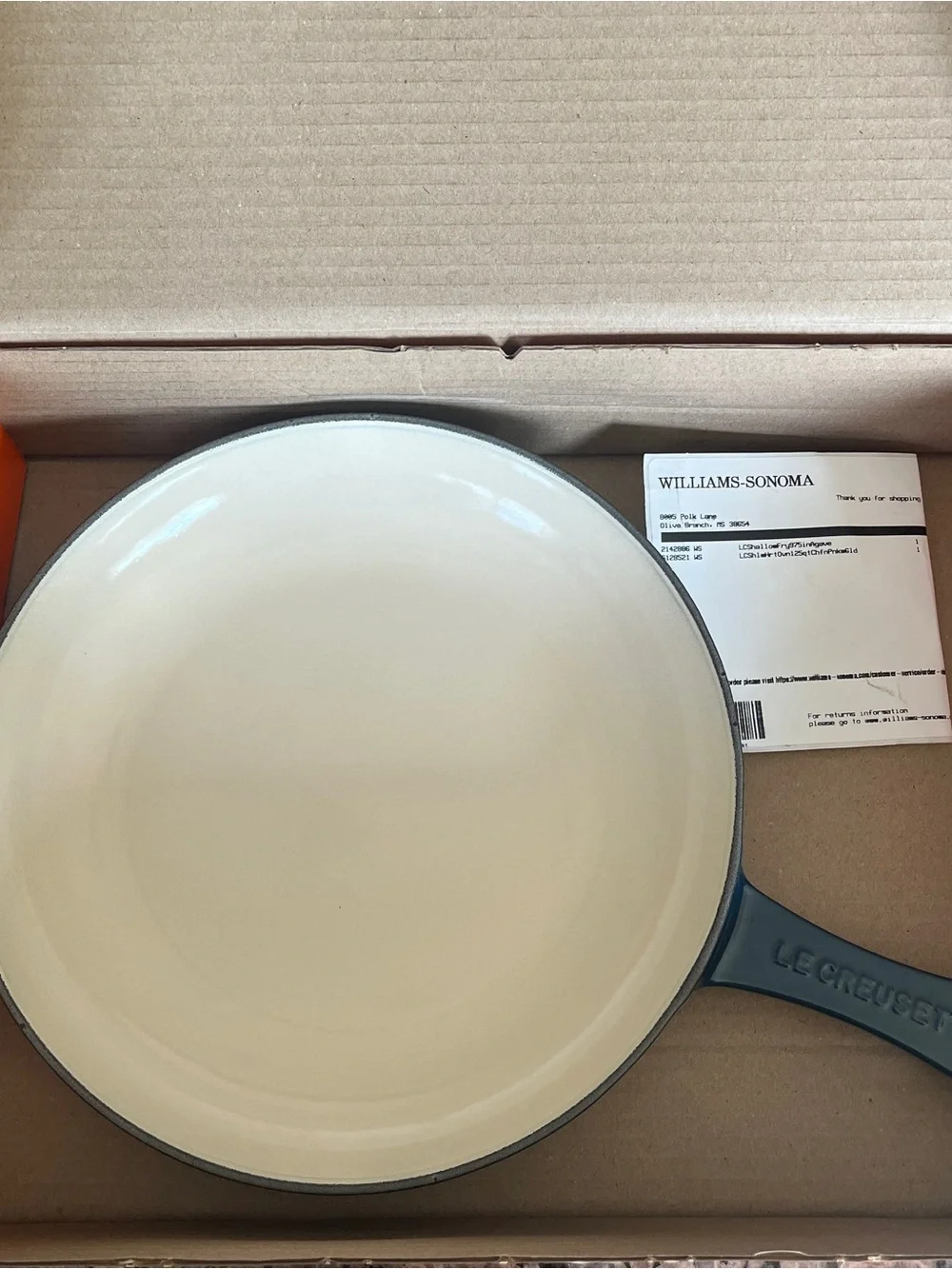 NIB Authentic Le Creuset Enameled Cast Iron Pan 9.75” - Agave